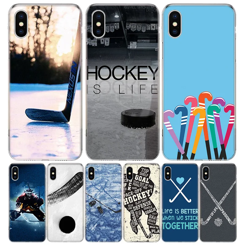 Ice Hockey Sport Phone Case For Iphone 14 11 12 13 Pro Max Xr X Xs Mini 8 7 Plus 6 6s Se 5s Soft