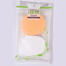 2 шт./компл. круглая форма Konjac Губка косметический спонж губка для очистки лица Натуральный аморфофаллюс коньяк слоеное приспособление для очистки лица промывка