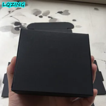 

10.4*9.2*3cm Black Craft Kraft Paper Box Foldable Packaging Box Wedding Party Gift Candy Jewelry Package Boxes For Handmade Soap