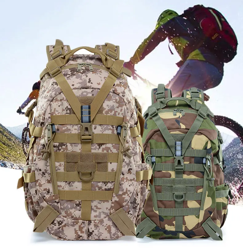 Военный Рюкзак Molle, мужские армейские тактические большие сумки, рюкзак для альпинизма, походная дорожная сумка, уличный походный Камуфляжный Рюкзак