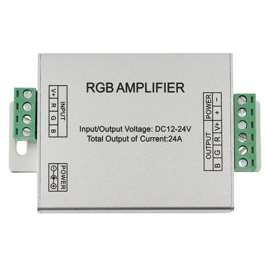 Rgbw Led rgb контроллер усилитель напряжение: DC 12 V-24 V rgbw rgb led контроллер maxload мощность 144 применимые светильники 3528 5050 полосы