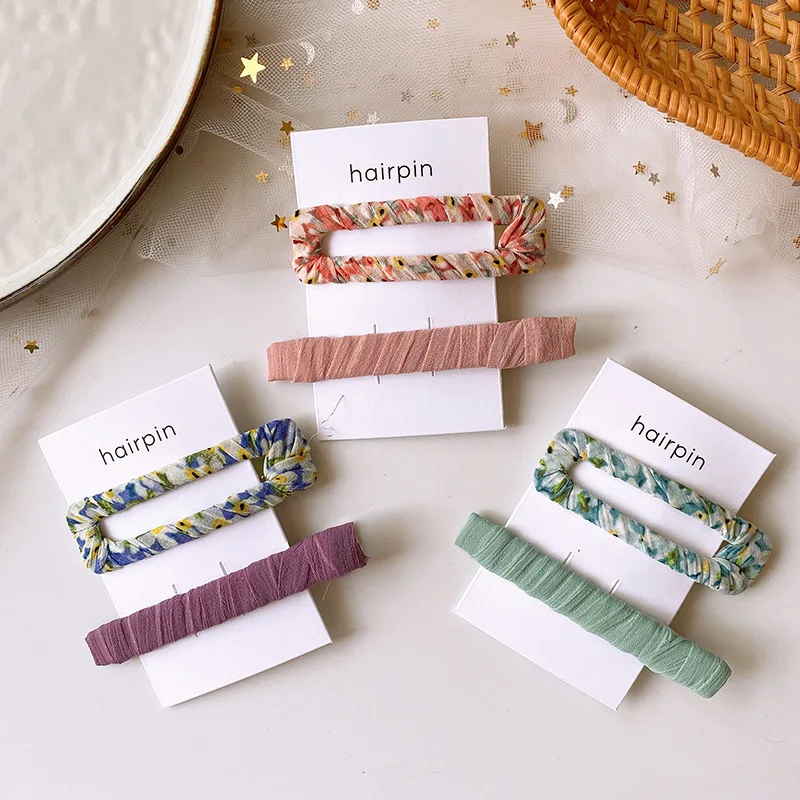 black hair clips 10 Pcs/set Korean Simple Colorful Metal Paint Frosted BB Clip Headwear Sweet Fashion Girl Women's Hairpins Hair Accessories big hair clips