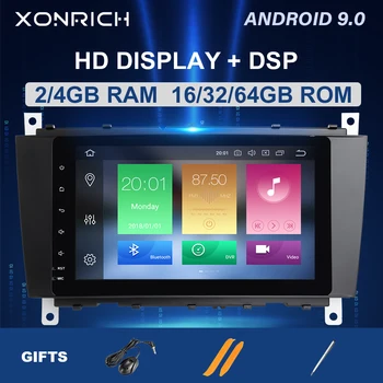 

IPS 2 Din Android 9 Car radio For Mercedes/Benz W203 W219 A-Class A160C-Class C200 CLK200 Multimedia GPS Navigation64G DSP