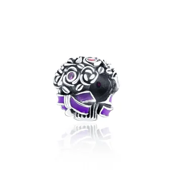 

Fit Original Pan Bracelets 925 Sterling Silver Beads Bouquet Charms Women DIY Jewelry