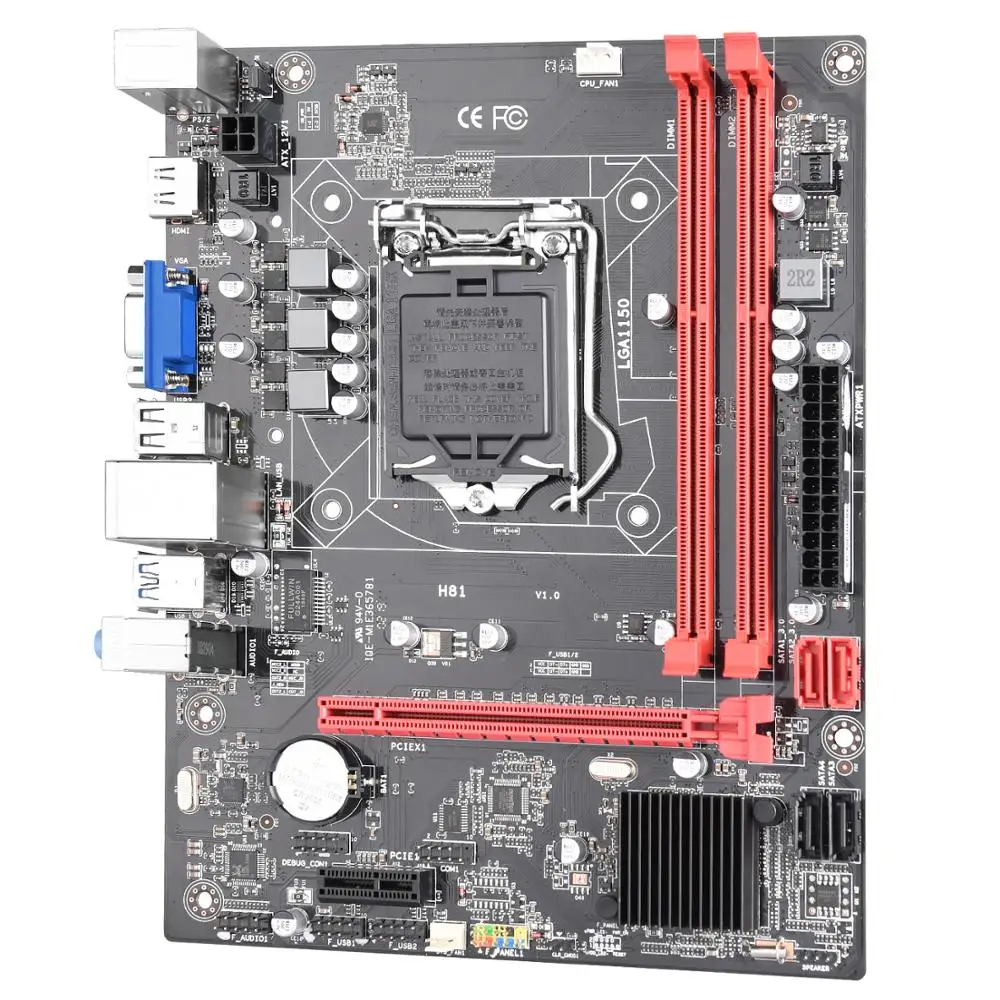 H81 материнская плата для Intel H81 LGA 1150 разъем настольного компьютера материнская плата SATA 6 ГБ/сек. USB 2,0 игры DDR3
