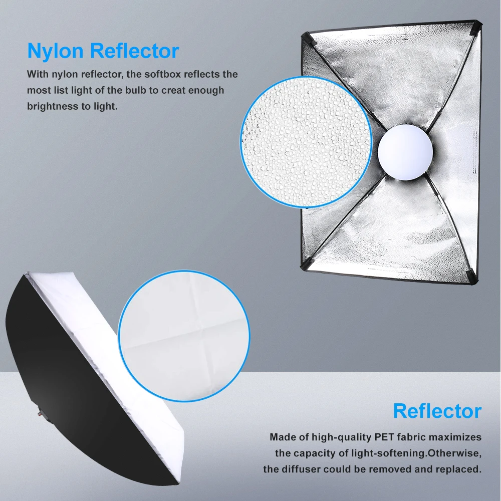 Photography Softbox Lighting Kit 3200-5600k Stepless Dimming Speedlight Led Light Professional Softbox 2m Tripod For Photo Video
