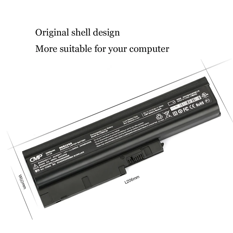 1 шт. ноутбук Батарея внутренний для IBM ThinkPad SL400 R60 T60 T500 T61 T60P