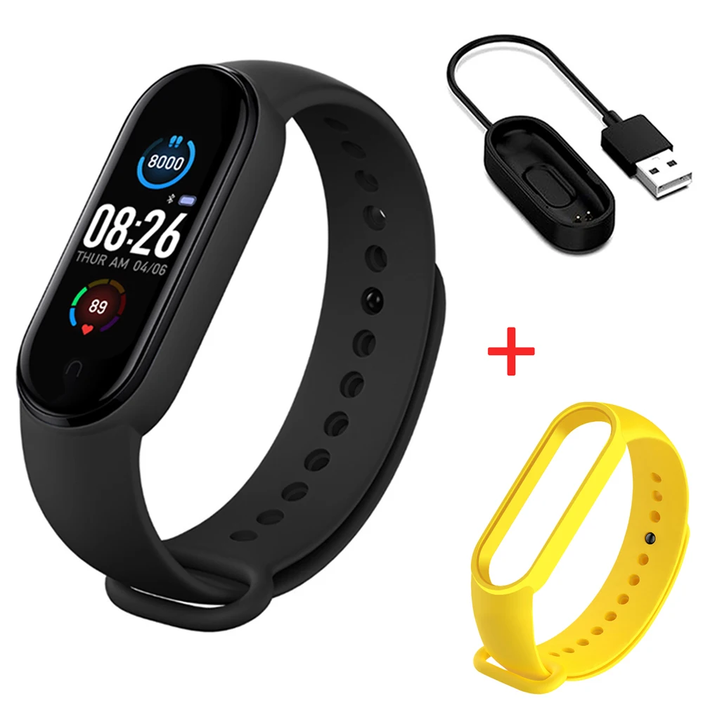M5 Smart Watches Smart Band Sport Fitness Tracker Pedometer Heart Rate Blood Pressure Monitor Connection Bracelet Men Women M5 