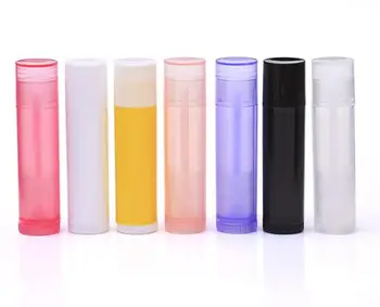 

50pcs/lot Lipstick Tube Lip Balm Containers Empty Cosmetic Containers Lotion Container Glue Stick Clear Travel Bottle 5g