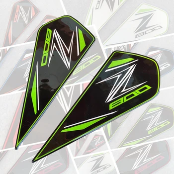 

Motorcycle For Kawasaki Z800 Protector Anti slip Sticker Side Tank Pad 3D Reflective Applique Fish Bone Decal