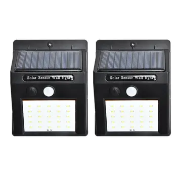 

2pcs/set 20 LED Solar Lights Motion Sensor Wall Light Outdoor Garden Yard Lamp Waterproof Outdoor Waterproof Light Ready-to-go