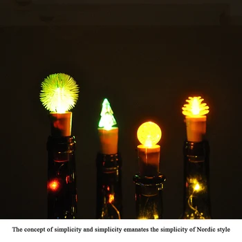 

Wine Bottle Lights 15 LEDs Copper Wire LED Fairy String Lights with Cork for Party Wedding Christmas Party Dropshipping O14