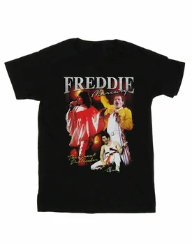 

Queen Men's Freddie Mercury Homage T-Shirt 2018 Short Sleeve Cotton T Shirts Man Clothing Men T Shirt Cheap Sale 100 % Cotton