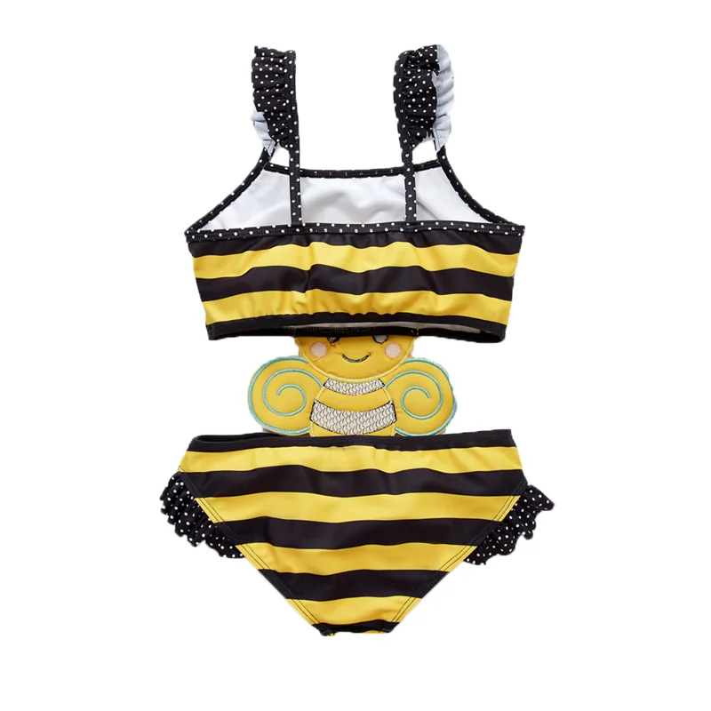 Летний купальный костюм Honeyzone для девочек, 0 шт., купальный костюм без рукавов для младенцев, пляжная одежда для малышей, купальный костюм для детей 1-7 лет