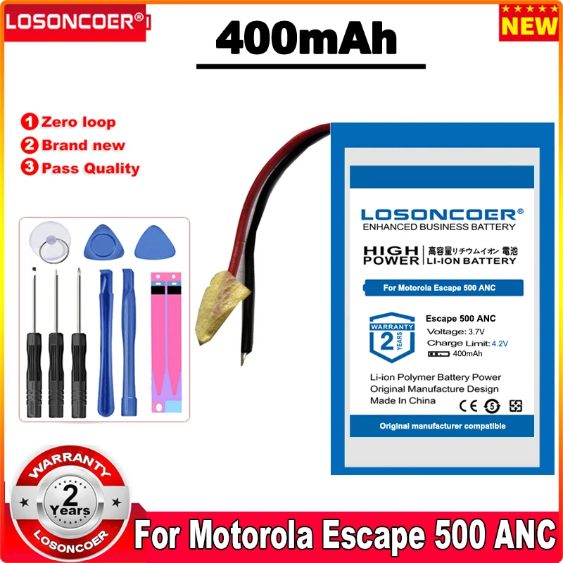 LOSONCOER 400 мАч Escape 500 ANC Аккумулятор для наушников Motorola 800 SH040 SH043 | Мобильные телефоны