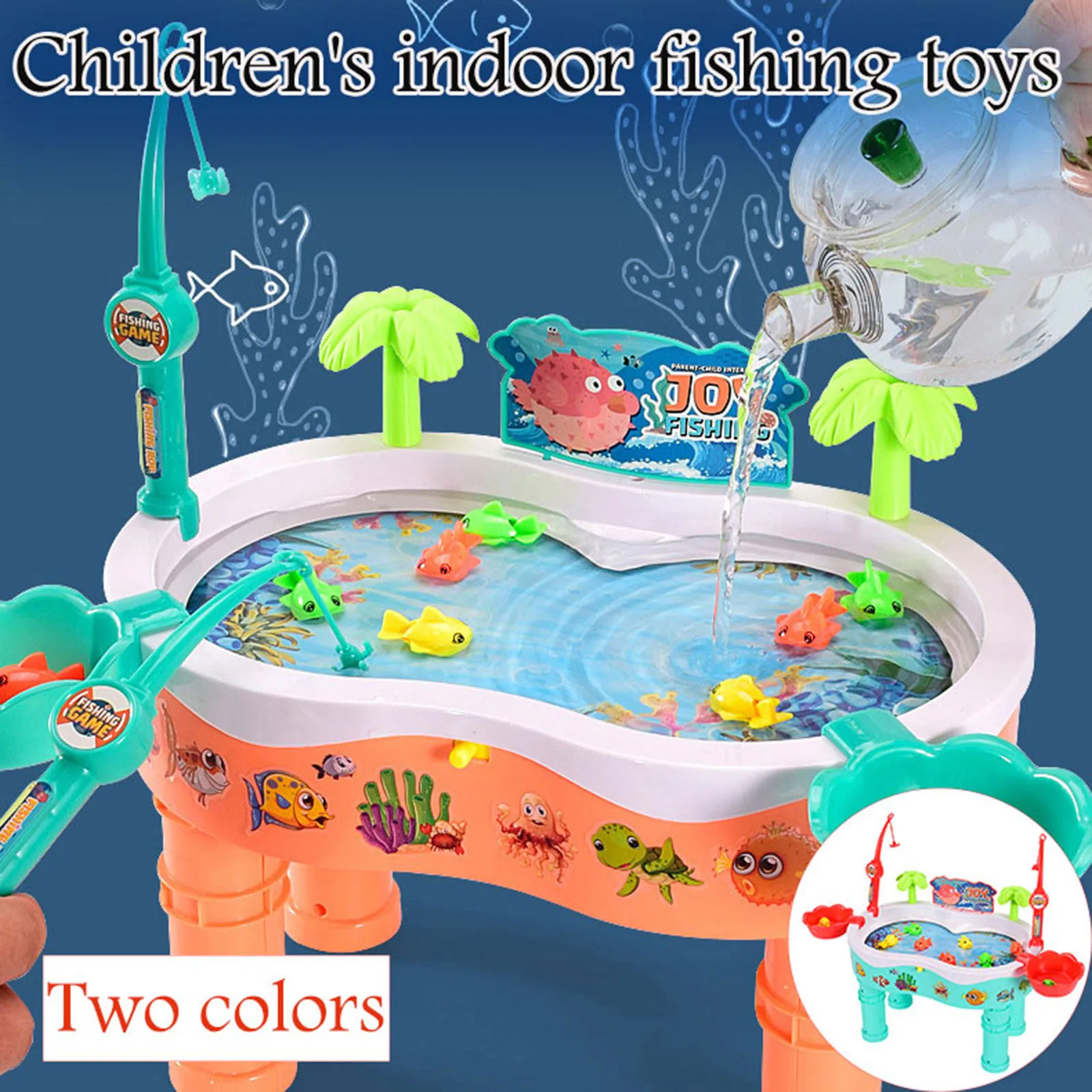 Kids Fishing Board Game Toys For Children Magnetic Pool Water Play Table Set Montessori Educational Gifts#g4 | Игрушки и хобби