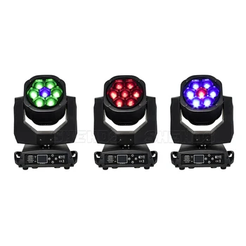 

1 PCS Big Led Bee Eyes LED 7x15W RGBW 4IN1 Zoom Light Led Wash Beam Moving Head Light Stage Event DMX512 DJ DMX Disco SHEHDS