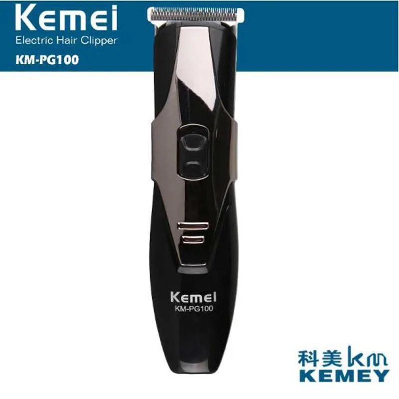 Kemei электрический триммер для волос KM-PG100 Беспроводная Лысьва электрическая машинка для стрижки волос триммер для бороды перезаряжаемый