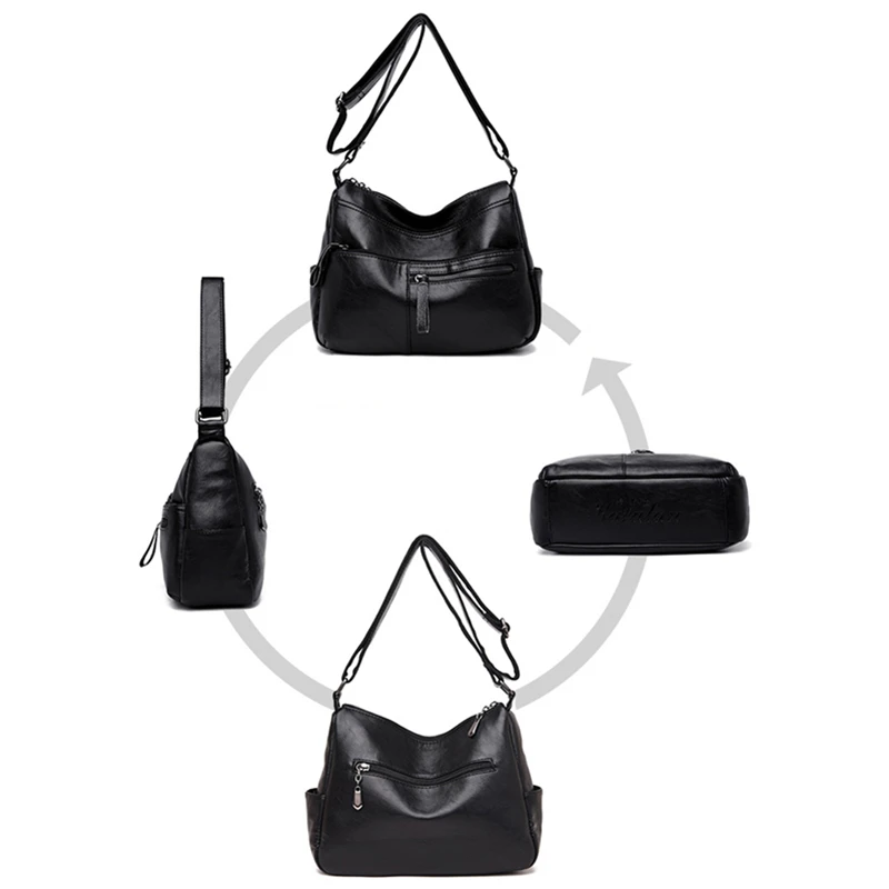 Зимние Роскошные сумки из натуральной кожи на молнии женские дизайнерские