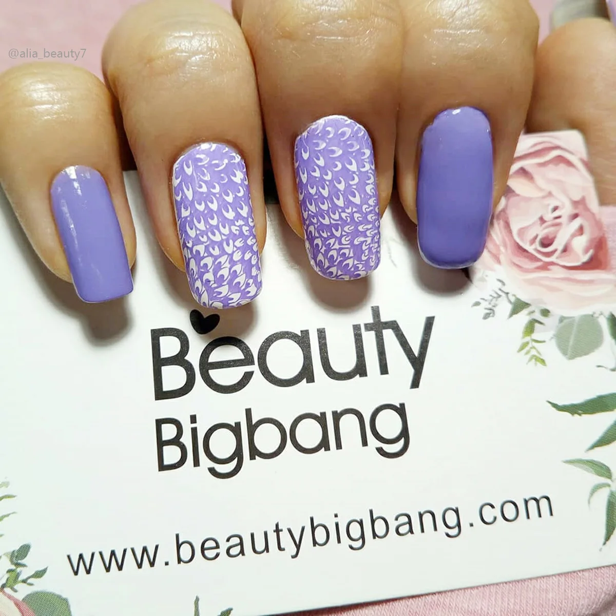 BEAUTYBIGBANG дизайн ногтей штамповка прямоугольные с принтом Цветочный рисунок шаблон пластины для маникюра трафарет для ногтей штамп пластины XL-041