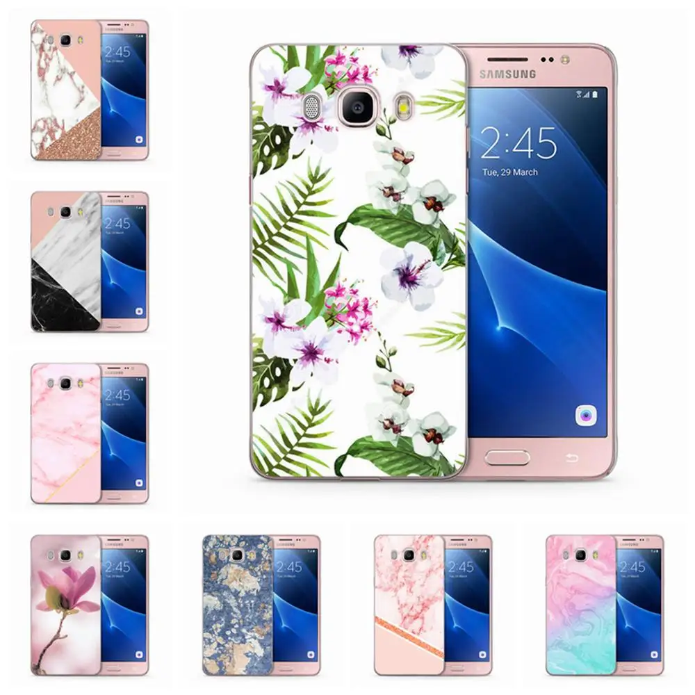 Для Samsung Galaxy S9 S9Plus S8 Plus S7 edge Note 8 J500 J720 A3 A5 2017 TPU цветной мраморный цветочный узор