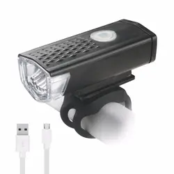 Велосипедный фонарь USB Перезаряжаемый 300 люмен 3 режима велосипедный передний свет лампа водонепроницаемый 6000K велосипедный фонарь