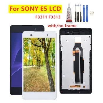 

100% NEW For SONY Xperia E5 LCD Display Digitizer Touch Screen Assembly with Frame For SONY Xperia F3311 F3313 LCD Replacement