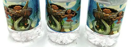 Moana x12pcs 12 шт./лот мультфильм Микки бутылка с Минни Маус стикер Мстители День Рождения украшения дети ребенок душ десерт декор стола - Цвет: Moana x12pcs