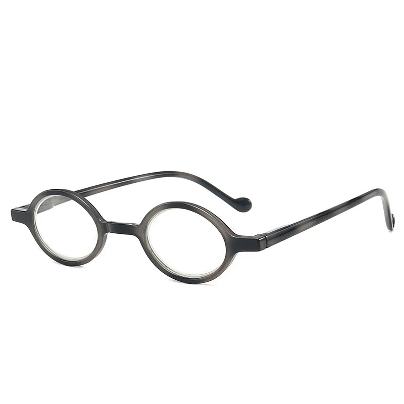 Retro Small Round Men Reading Glasses Women Ultralight Anti Blue Light Eyewear Presbyopic Spectacles Magnifier Eyeglasses - Цвет оправы: Grey