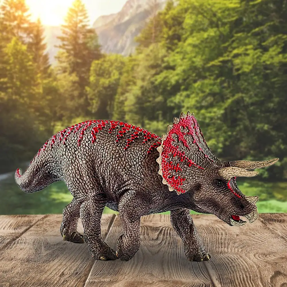 Новинка 8,3 дюйма Трицератопс динозавры рот открытый игрушка фигурка ПВХ фигура 15000 Новинка для мальчиков модель животного
