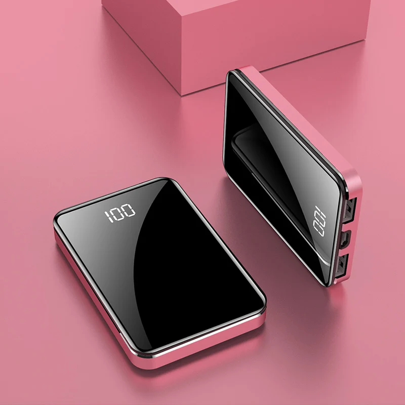 Pink SOODOO портативное водонепроницаемое портативное зарядное устройство 10000 мАч, зарядное устройство для всех смартфонов, зарядное устройство для быстрой зарядки, зарядное устройство для мобильных телефонов - Цвет: Pink