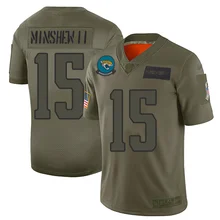 Stitiched, мужской Jacksonville#15 Jaguars Gardner Minshew II Джерси оливковый/золотой