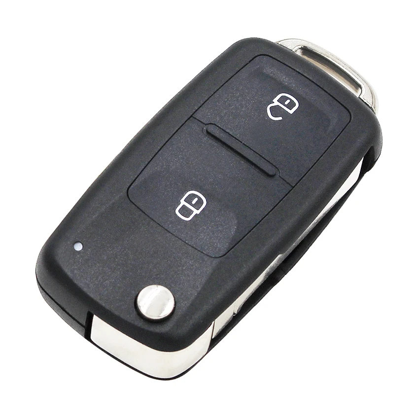 Remote Key Shell New Model 2 Buttons Flip Remote Key Replacement Shell Case for V-W Amarok/Crafter/Touareg 2011