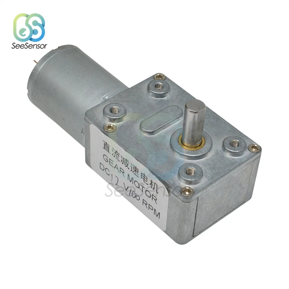 

DC 12V Mini Gear Reduction Motor Worm Reversible High Torque Turbo Geared Motor 1/2/3/5/10/15/20/30/50/100/150/200/250RPM
