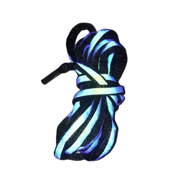 Rainbow Polyester Reflective Ribbon For Shoes