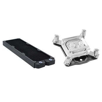 

Freezemod 2Pcs Computer Water Cooling Copper Radiator 14 Flat Tube Single Layer Copper Fin - Tsrp-Tw360 & -Pm3D