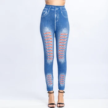 

Yoga Pants Seamless Leggings Jeans For Women High Waist Skinny Push Up Pencil Pants Plus Size S-3XL Stretchy Slim Rivet pants