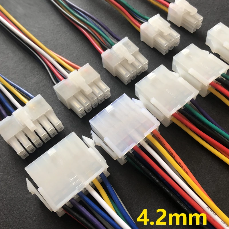 5557 / 5559 Φ plug 6 8 16 pin Автомобильный компьютерный соединитель 4 2 мм мужской и женский |