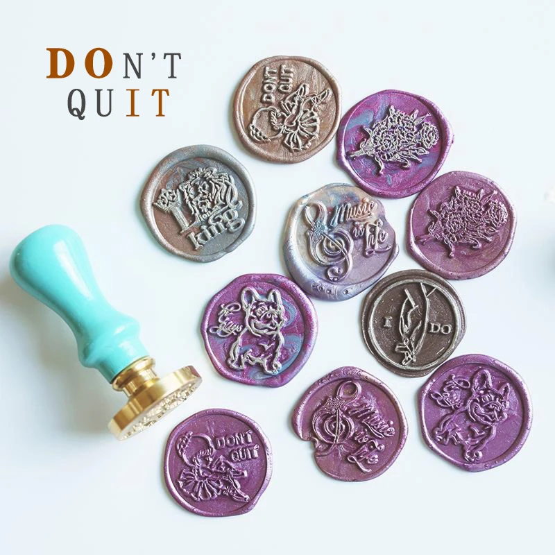 프랑스 불독 씰링 왁스 스탬프, 인사 카드 씰링 씰, 뮤지컬 옻칠 씰, 크리스마스 카드 장식, 손잡이가 달린 선물