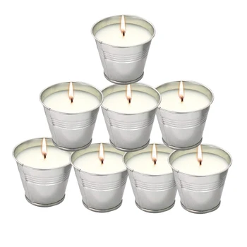 

8pcs/set Mosquito Repellent Pest Control Soy Waxes Home Kids Room Indoor Outdoor Garden Bedroom Scented Citronella Candles