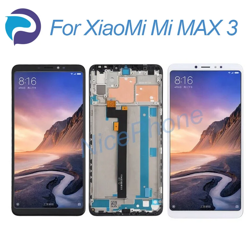 

for Xiaomi Mi Max 3 LCD Display+Touch Screen New Digitizer Glass Panel Replacement Lcd For Xiaomi Mi Max 3 Max3 lcd screen