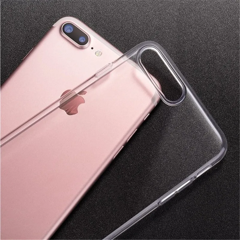 Ультратонкий прозрачный ТПУ силиконовый чехол для телефона iPhone Xs X 6 6S 7 8X S XR и 8 Plus