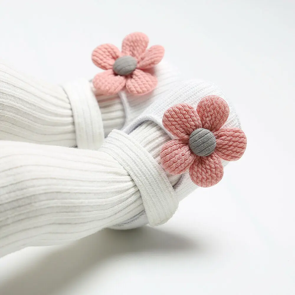 New Baby First Walkers Kids Clothing Infant Baby Boy Girl Soft Sole Crib Shoes Newborn Flower Cotton Prewalker Shoes