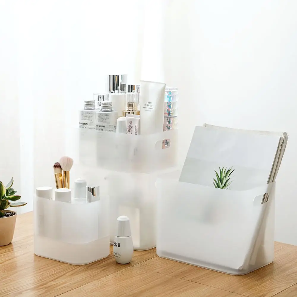 Stackable Transparent Cosmetic Storage Box Desktop Makeup Brush Rack Skin Care Lipstick Finishing Drawer Organizer Case | Дом и сад