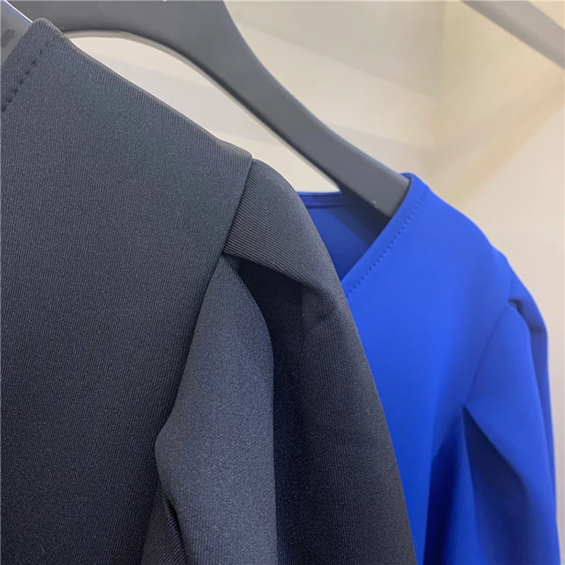 HIGH STREET Новое Стильное дизайнерское платье женское платье с длинным рукавом и v-образным вырезом с бантом