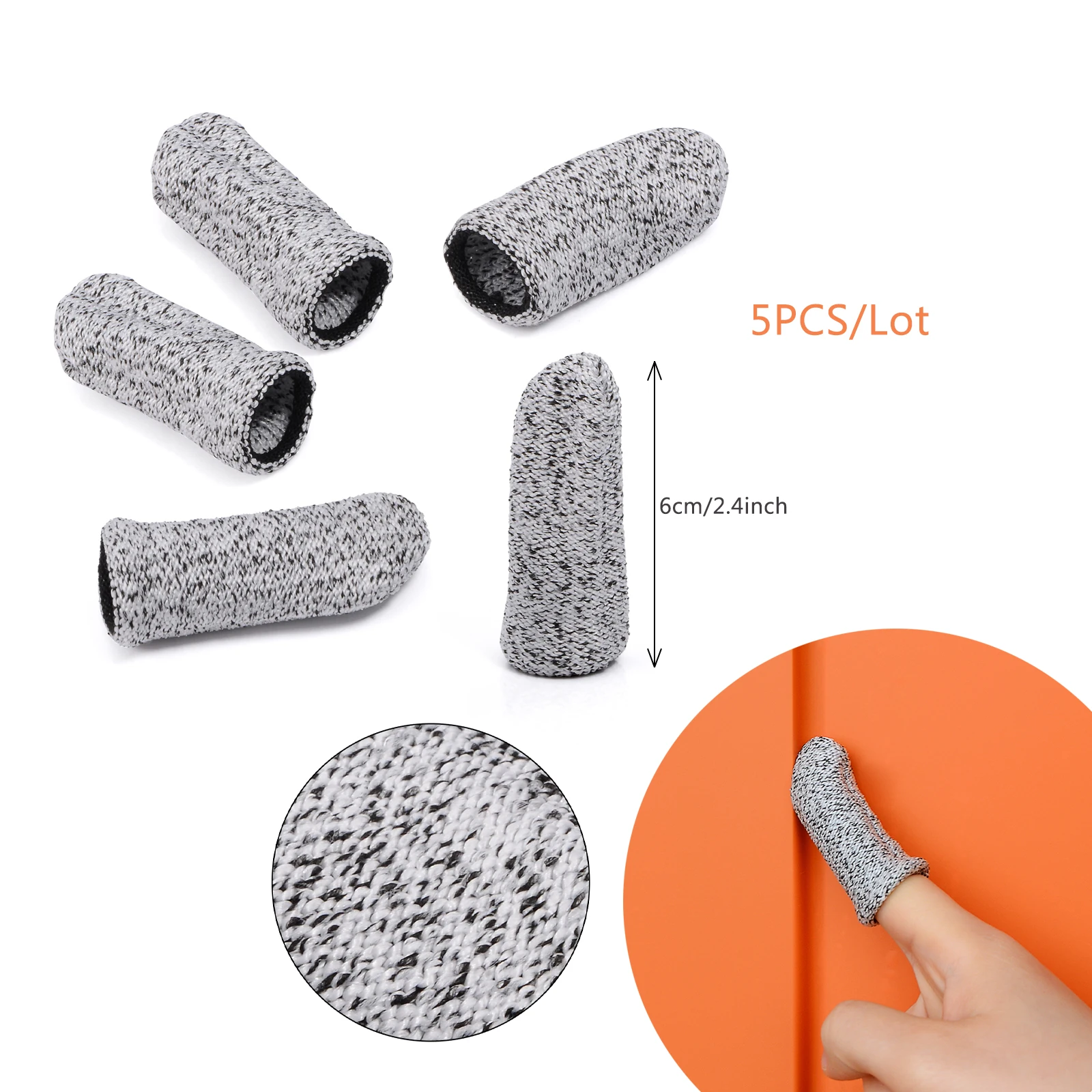 EHDIS Tint Film Wrapping Tools Finger Cover Sleeves Non-Scratch Thumb Protector Elastic Cloth Car Window Household Work Gloves |
