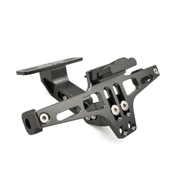 

For Kawasaki Ninja 300 250R 400R KX65 KX85 Universal CNC Motorcycle Rear License Plate Mount Holder and Adjustable Angle License