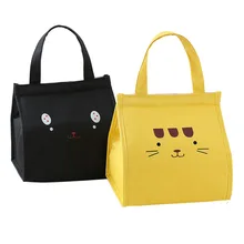 Милый шаблон алюминиевой фольги изоляции сумки-холодильники большой емкости дети снаружи еда фрукты сумка-холодильник для напитков