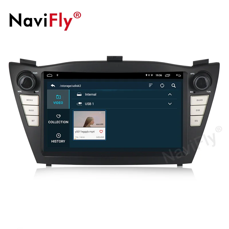 NaviFly " Android 9 автомобильный мультимедийный плеер для hyundai IX35 TUCSON 2009 2010- Wifi RDS gps Navi 2+ 32G hd-навигатор для автомобиля BT