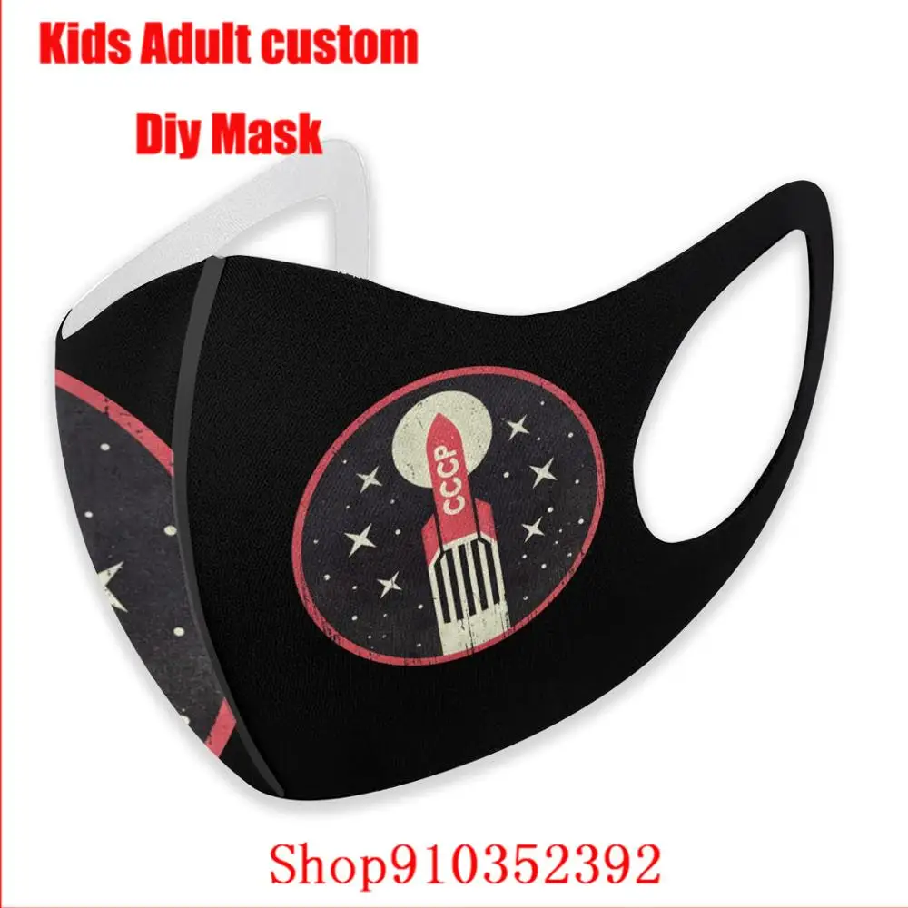 CCCP Red Rocket sport mondmasker Mondkapjes DIY маска для лица модная s Тканевая Защитная дизайнерская